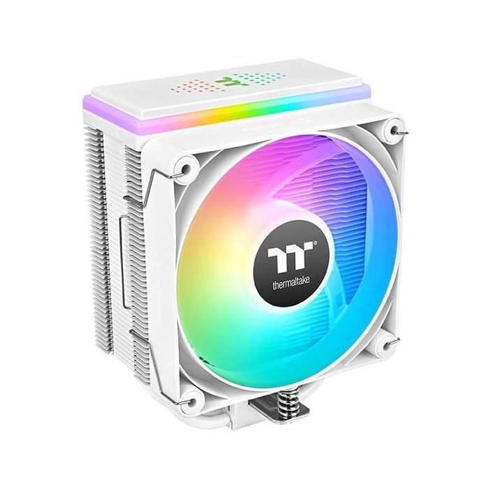 Thermaltake ASTRIA 400 ARGB White Air Cooler Refrigerador de CPU con Iluminación LED RGB y Ventilador PWM de 12cm