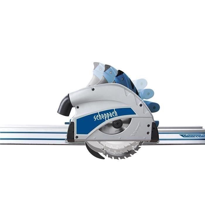 Sierra sumergible SCHEPPACH Pl55 - Con hoja de 160 mm, 2 rieles de 700 mm, 1 conector de riel y 1 antivuelco 2 Sierra sumergible SCHEPPACH Pl55 - Con hoja de 160 mm, 2 rieles de 700 mm, 1 conector de riel y 1 antivuelco 2