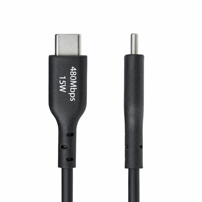 Cable USB Startech USB2AC1MNC Negro 1 m 3