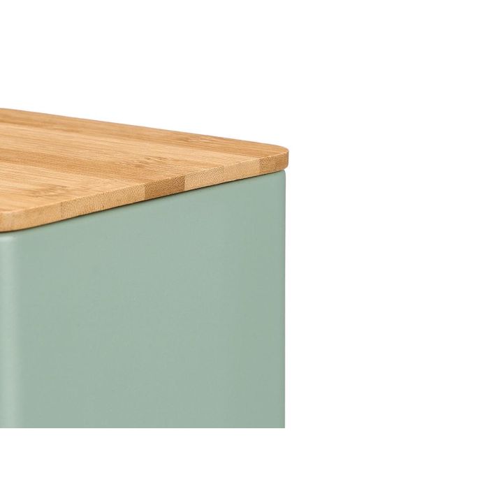 Tarro Cuadrado Tapa Bambu Pasta Verde Menta Kinvara 14x16x14cm (Set de 12) 3 Tarro Cuadrado Tapa Bambu Pasta Verde Menta Kinvara 14x16x14cm (Set de 12) 3