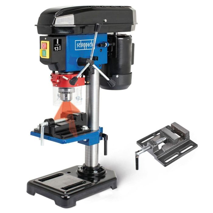 SCHEPPACH - Taladro de columna 16 mm 500W con láser cruzado y tornillo incluido - DP16VLS 5