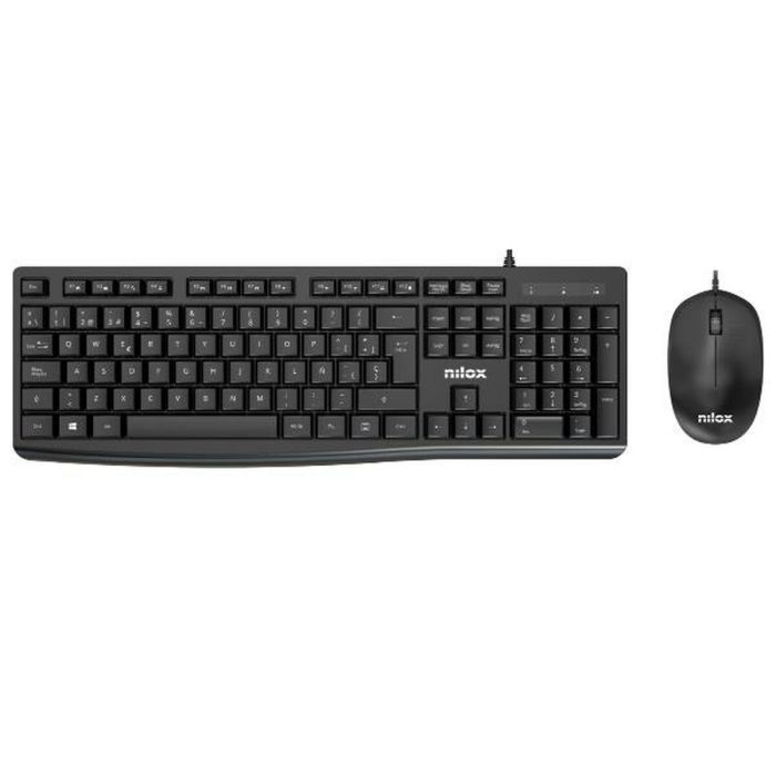 Teclado + Raton Nilox Nxkme0012 Negro