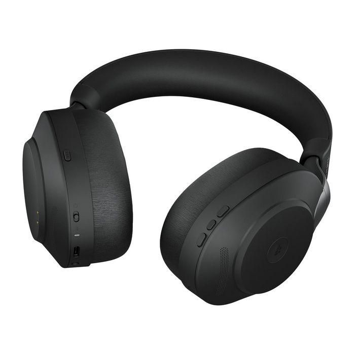 Jabra Evolve2 85 Stereo MS + Ladestation + Link 380 USB-A, Auriculares Inalámbrico y Alámbrico, Negro, Certificado para Microsoft Teams 1