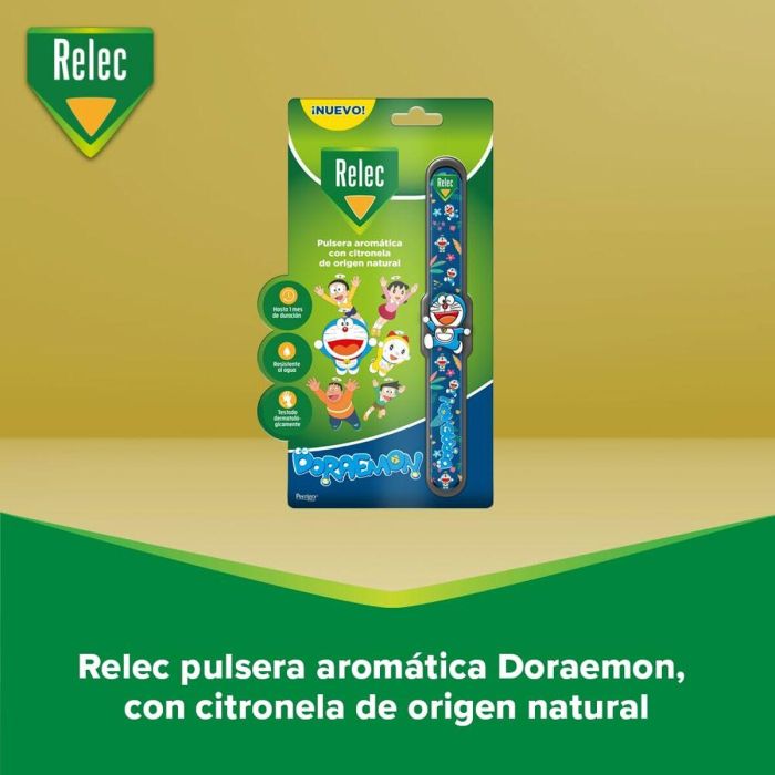 Relec Pulsera Doraemon Antimosquitos Infantil Con Citronella Relec Pulsera Doraemon Antimosquitos Infantil Con Citronella