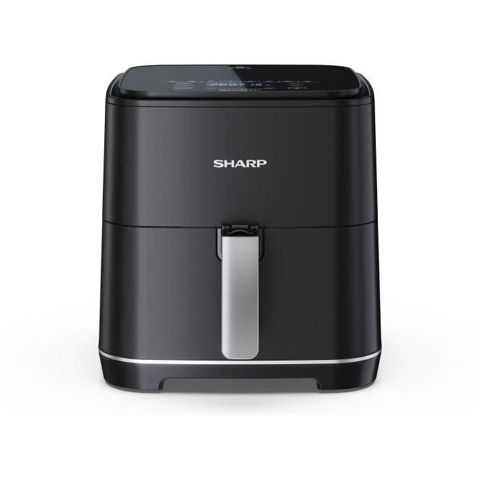 Freidora sin aceite SHARP - Airfryer 5,5L - 1650 W - 8 programas - Negra