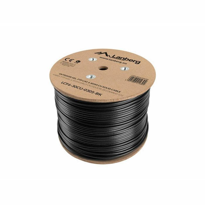 Cable de Red Rígido FTP Categoría 6 Lanberg LCF6-30CU-0305-BK 305 m Negro