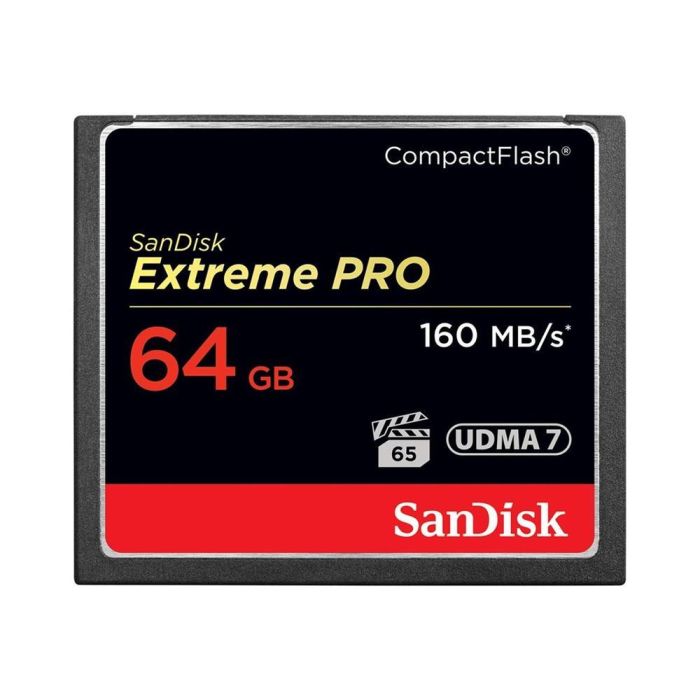 Sandisk 64GB Extreme Pro CompactFlash 160MB/s 150MB/s SDCFXPS-064G-X46 0 Sandisk 64GB Extreme Pro CompactFlash 160MB/s 150MB/s SDCFXPS-064G-X46 0
