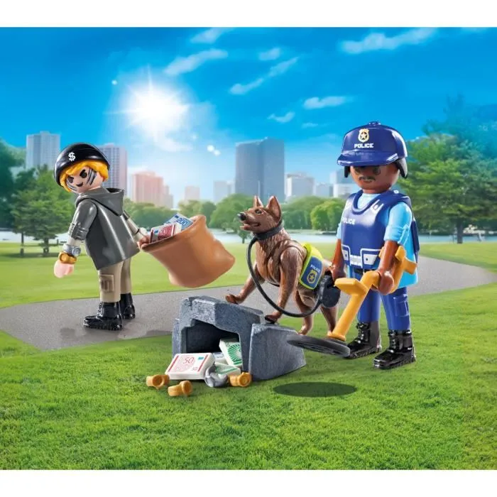 Playmobil 71731 Perro Policía y Ladrón 1