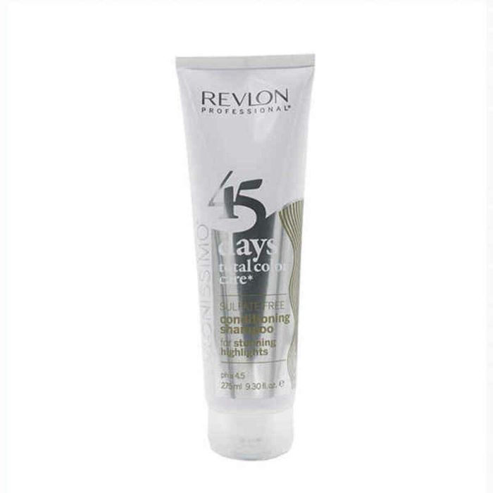 Revlon 45 DAYS Champú y Acondicionador 2 en 1 Cabello Rubio, con Mechas y Canas - Protege Color e Hidrata 275 ml 1 Revlon 45 DAYS Champú y Acondicionador 2 en 1 Cabello Rubio, con Mechas y Canas - Protege Color e Hidrata 275 ml 1