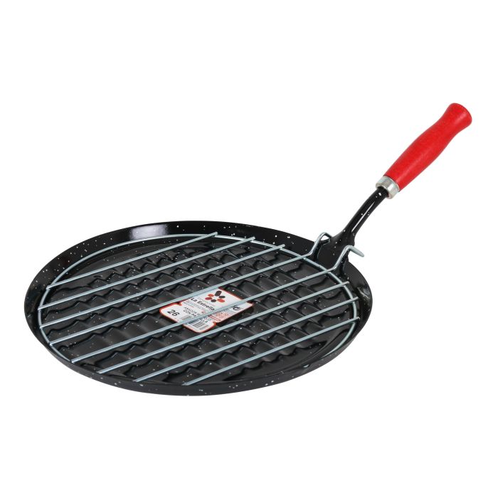 La Estrella Asador Con Parrilla Jaspeada 26 cm (12 Unidades)