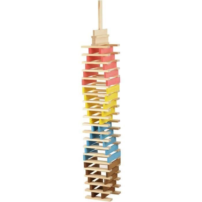 Técap Multicolor - Juego de equilibrio y construcción - JEUJURA - 200 piezas 1 Técap Multicolor - Juego de equilibrio y construcción - JEUJURA - 200 piezas 1