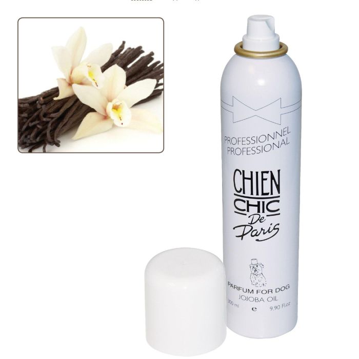 Chien Chic Perfume Profesional Vainilla con Aceite de Jojoba Larga Duración Uso Diario para Perros y Mascotas 300ml