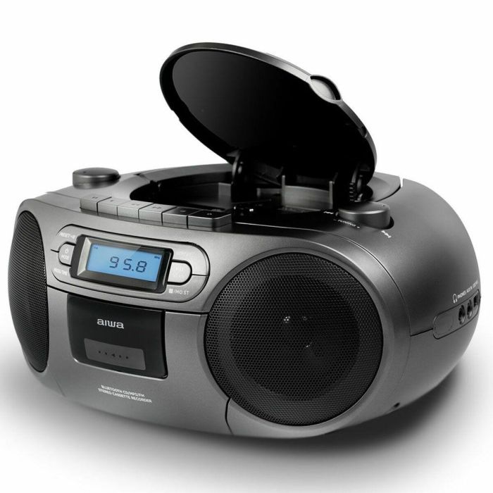 Radio Cassette Aiwa BBTC-550MG Bluetooth Gris 15 Radio Cassette Aiwa BBTC-550MG Bluetooth Gris 15