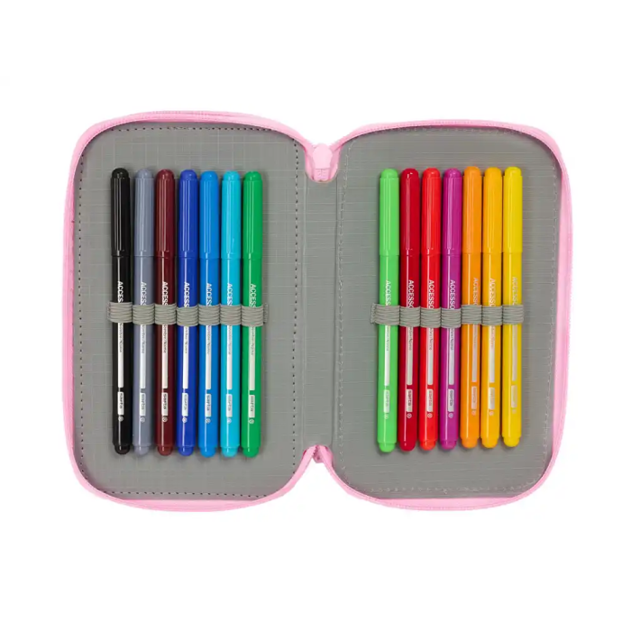 Estuche Escolar con Accesorios Glow Lab Swing Multicolor 12,5 x 19,5 x 5,5 cm 37 Piezas 5