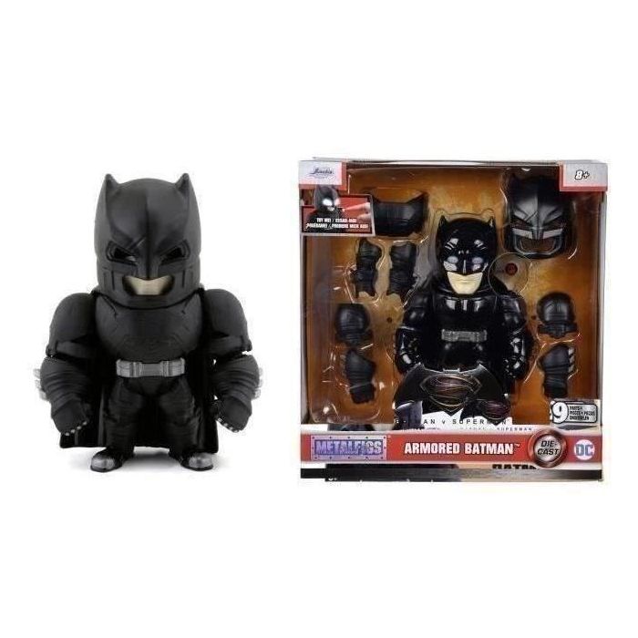 JAVA - Figura metálica de Batman + armadura para crear y personalizar - 15cm