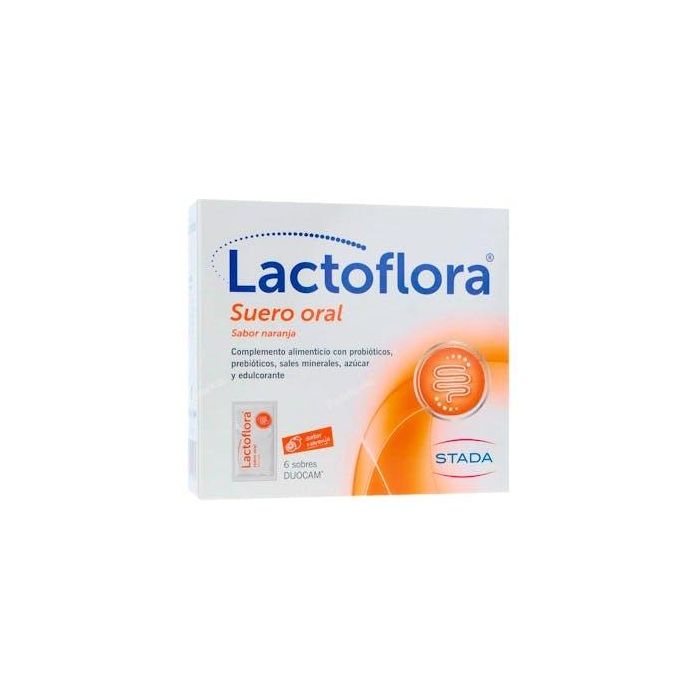 LACTOFLORA Suero Oral 6 Sobres Duocam 6,58 G Naranja