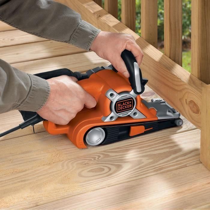 Black & Decker KA88-QS - Lijadora de Banda Eléctrica de 720W de Potencia, para Lijas de 75x533 mm 4