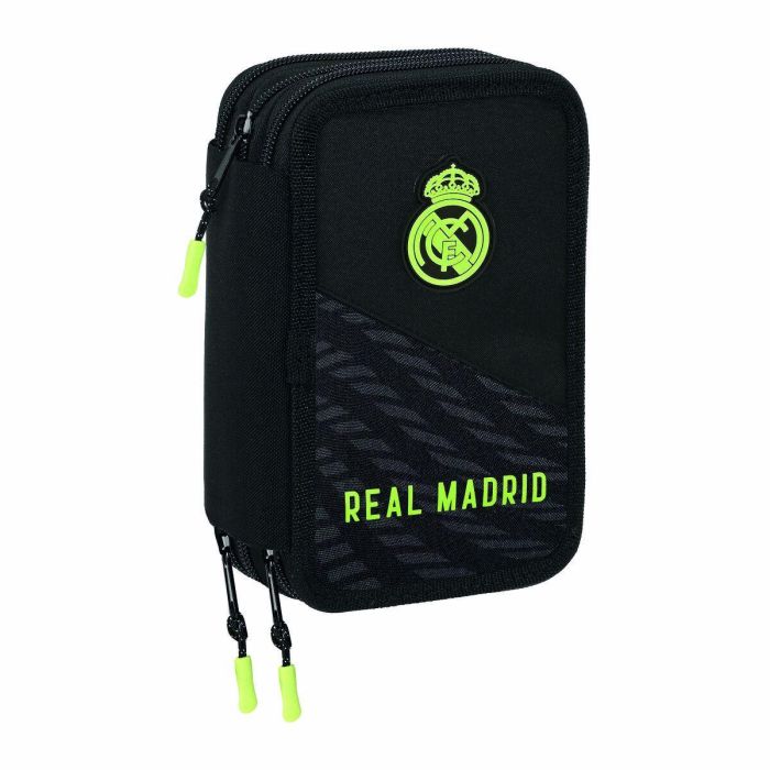 Plumier Triple Real Madrid C.F. Negro 12.5 x 20.5 x 6 cm (41 Piezas) Plumier Triple Real Madrid C.F. Negro 12.5 x 20.5 x 6 cm (41 Piezas)