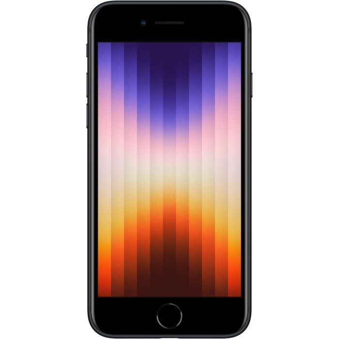 Apple iPhone SE3 (2022) 64GB Midnight 5G - Pantalla 4.7" LCD, Chip A15 Bionic, Cámara 12MP, iOS 15 1