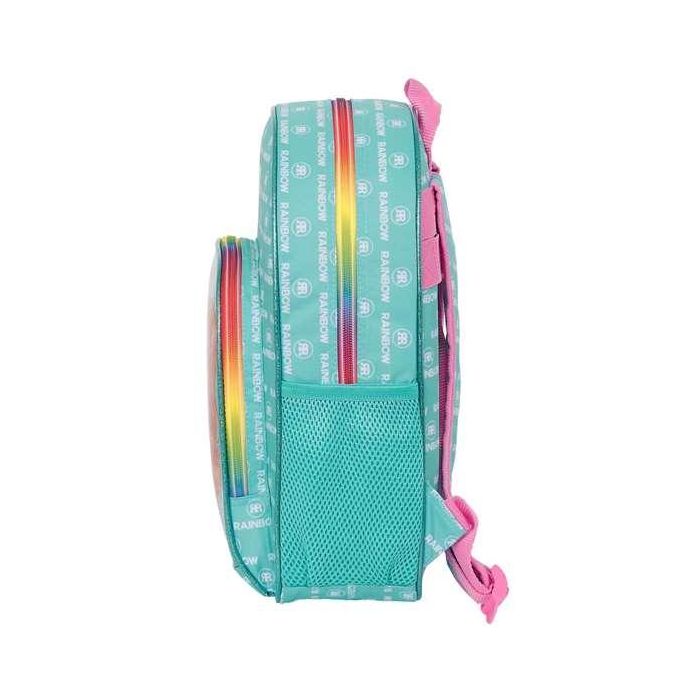 Mochila Escolar Rainbow High Paradise Turquesa 28 x 34 x 10 cm