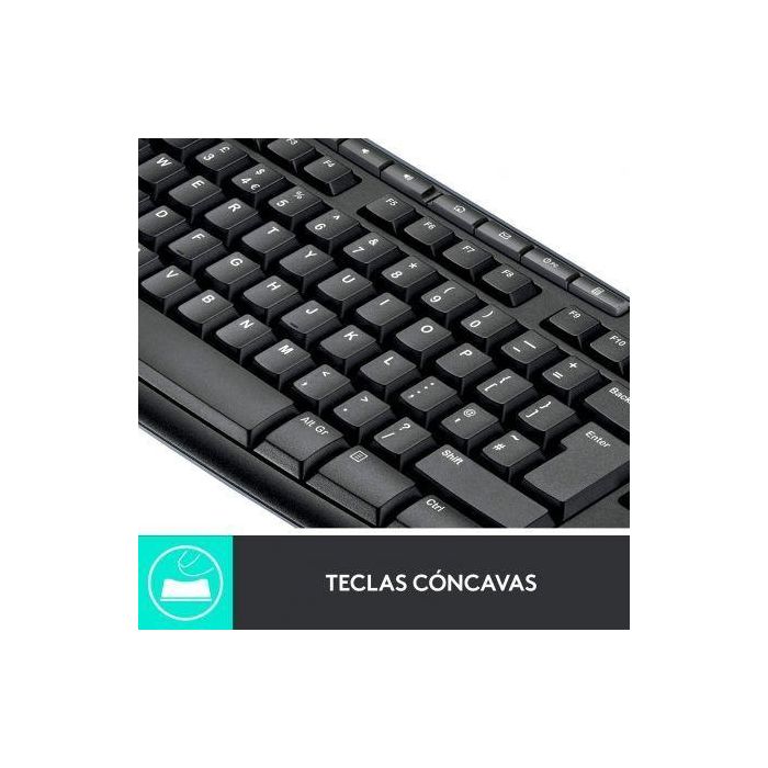 LOGITECH TECLADO + MOUSE MK270 optico wireless Negro 1 LOGITECH TECLADO + MOUSE MK270 optico wireless Negro 1
