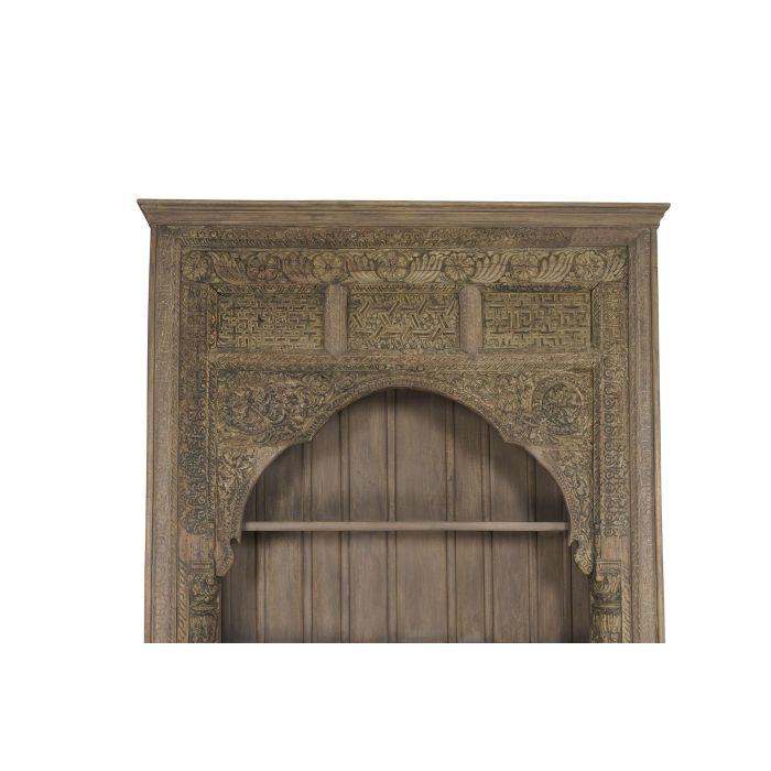 DKD Home Decor Estantería de Teca Colección Unique / Antique para Item Home con 4 Estantes 168x56x272 cm 2