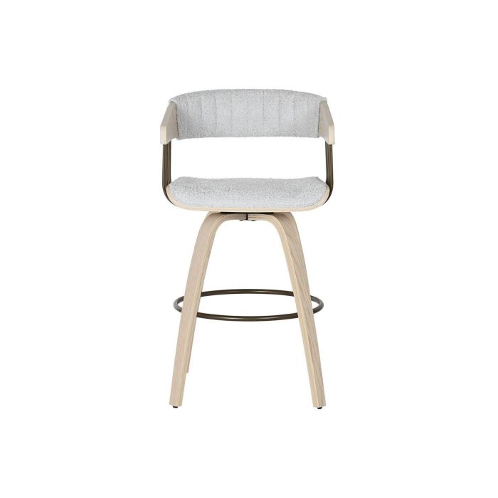 Silla Scandi DKD Home Decor Gris 55 x 76.5 x 51 cm 5