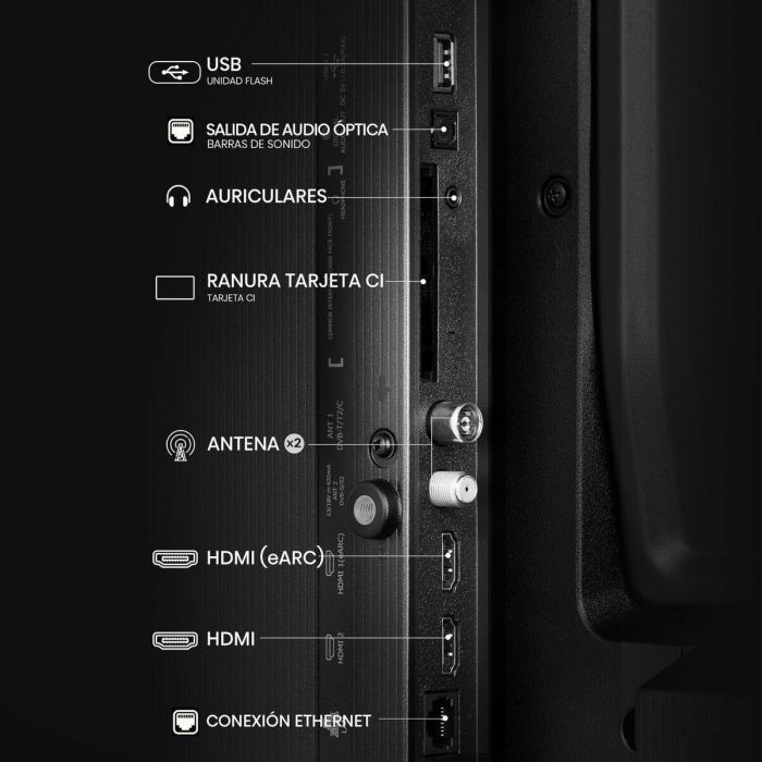 Hisense 40A5Q Smart TV QLED Full HD de 40 pulgadas con Wifi y Smart TV Negro 6 Hisense 40A5Q Smart TV QLED Full HD de 40 pulgadas con Wifi y Smart TV Negro 6