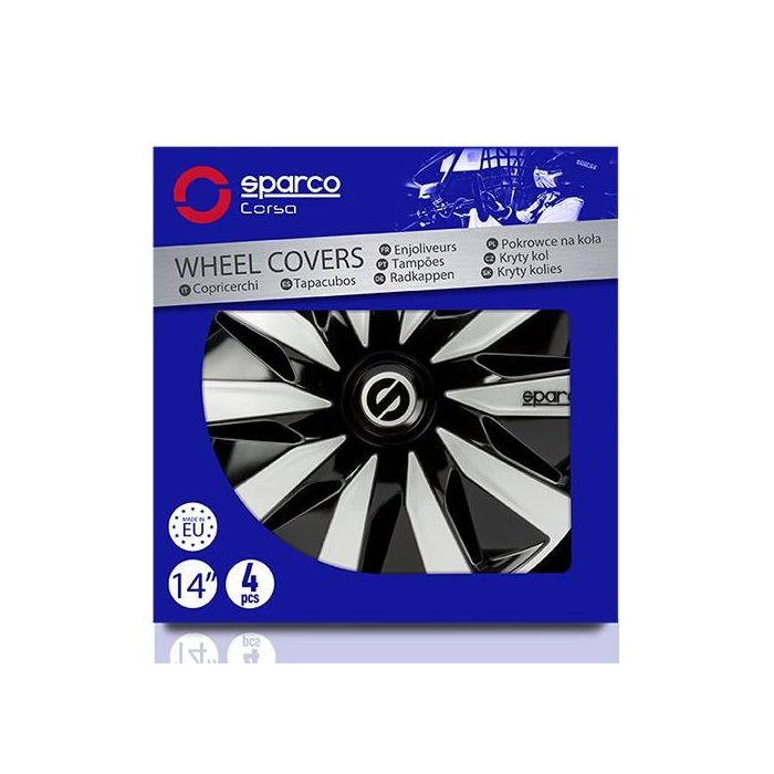 Tapacubos Lazio Bicolor 14" SPC1491BKSV 3 Tapacubos Lazio Bicolor 14" SPC1491BKSV 3