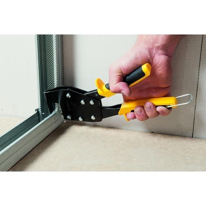 Stanley Alicates de Engaste de Yesero para Perfiles Metálicos - Fijación Permanente con Prensado a una Mano 1 Stanley Alicates de Engaste de Yesero para Perfiles Metálicos - Fijación Permanente con Prensado a una Mano 1