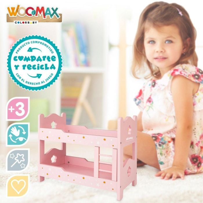 Litera Woomax Rosa 4 Unidades 31 x 26 x 16 cm 1 Litera Woomax Rosa 4 Unidades 31 x 26 x 16 cm 1