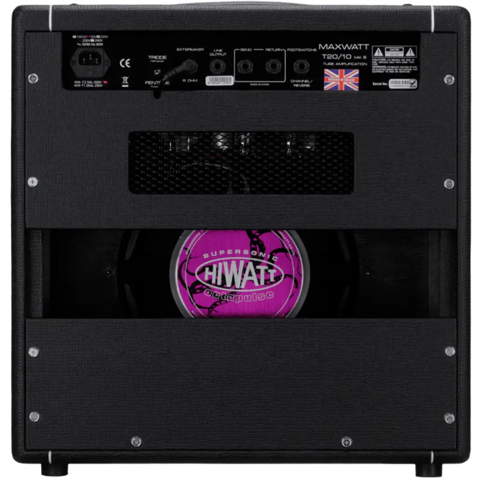HIWATT T20/10 Amplificador Guitarra Combo a Válvulas 20W/10W 1x12" Reverb Bucle Efectos 2
