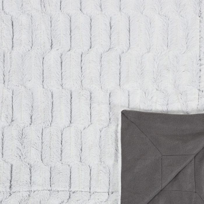 Home Deco Factory Manta Cuadros Imitación Pelaje XXL 140x200 cm Calentita y Cómoda 2