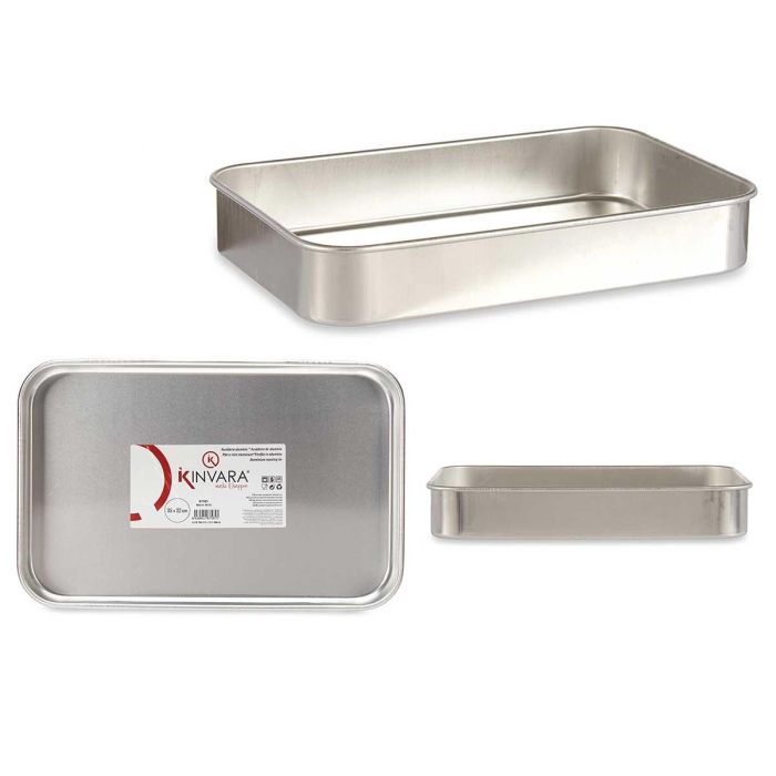 Rustidera de Aluminio Kinvara 35x22 cm - Apta para Gas, Horno y Lavavajillas (12 Unidades) Rustidera de Aluminio Kinvara 35x22 cm - Apta para Gas, Horno y Lavavajillas (12 Unidades)