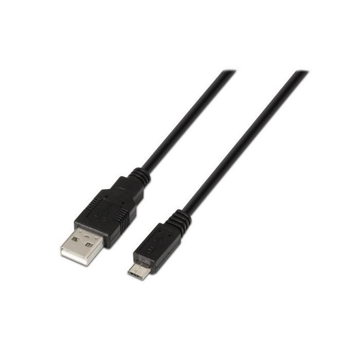 Aisens Cable USB 2.0 Tipo A-M a Micro USB B-M 3.0 Metros para Móviles y Cámaras