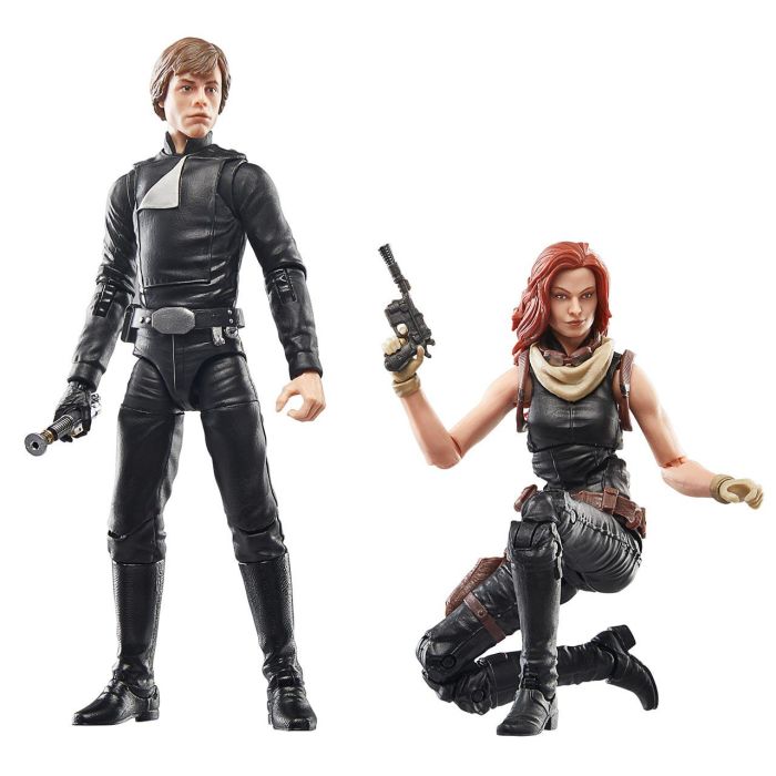 Hasbro Star Wars Pack 4 Figuras The Last Command F9227 Luke Skywalker, Luuke, Joruus C'baoth y Mara Jade Serie Black +4 años 2