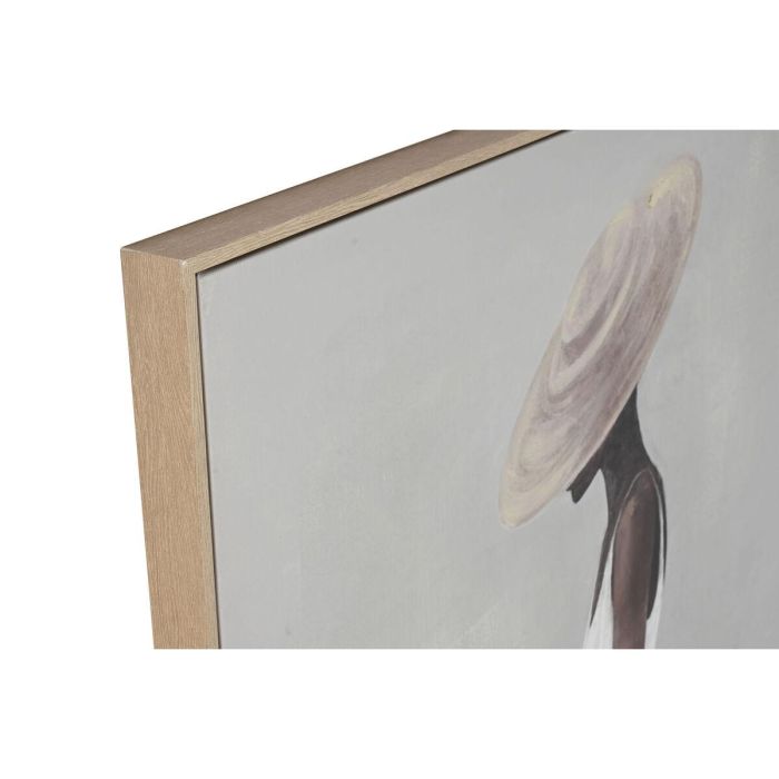 DKD Home Decor Cuadro Moderno de Lienzo y PS Blanco Gris Chica Caballo 140 x 100 cm (2 Unidades) 3 DKD Home Decor Cuadro Moderno de Lienzo y PS Blanco Gris Chica Caballo 140 x 100 cm (2 Unidades) 3