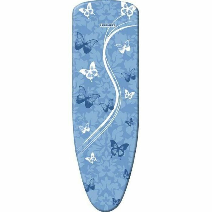 Leifheit Funda para Tabla de Planchar Thermo Reflect M - Tamaño M 125x40 cm - Revestimiento Titanio, Acolchado 4mm Lana