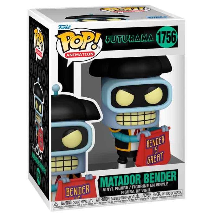 Figura POP Futurama Matador Bender 1 Figura POP Futurama Matador Bender 1