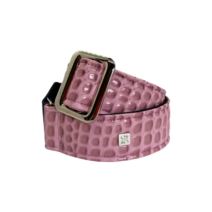 GETM Correa Guitarra Bajo Dusty Lilac Polipiel Nailon Piel Ajustable 165cm 1