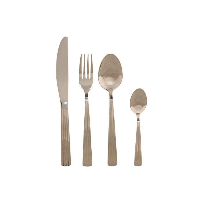 Cuberteria Basicos DKD Home Decor Plateado 7 x 24 x 15 cm Set de 16 Cuberteria Basicos DKD Home Decor Plateado 7 x 24 x 15 cm Set de 16
