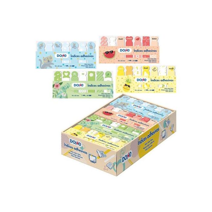 Banderitas Adhesivas Dohe (18X65) Formas Expositor De 36 Sets