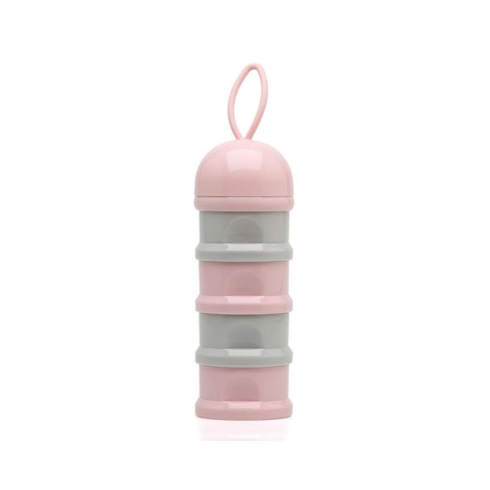 Dosificador Torre De Leche En Polvo Rosa Y Gris 340 mL 1 Dosificador Torre De Leche En Polvo Rosa Y Gris 340 mL 1