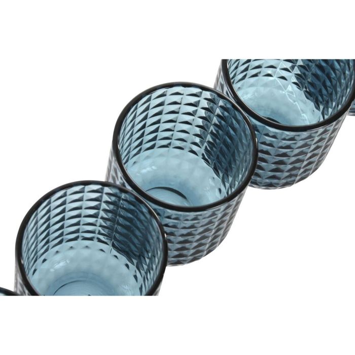 Vaso Basicos DKD Home Decor Azul 8 x 9.5 x 8 cm Set de 6 2 Vaso Basicos DKD Home Decor Azul 8 x 9.5 x 8 cm Set de 6 2