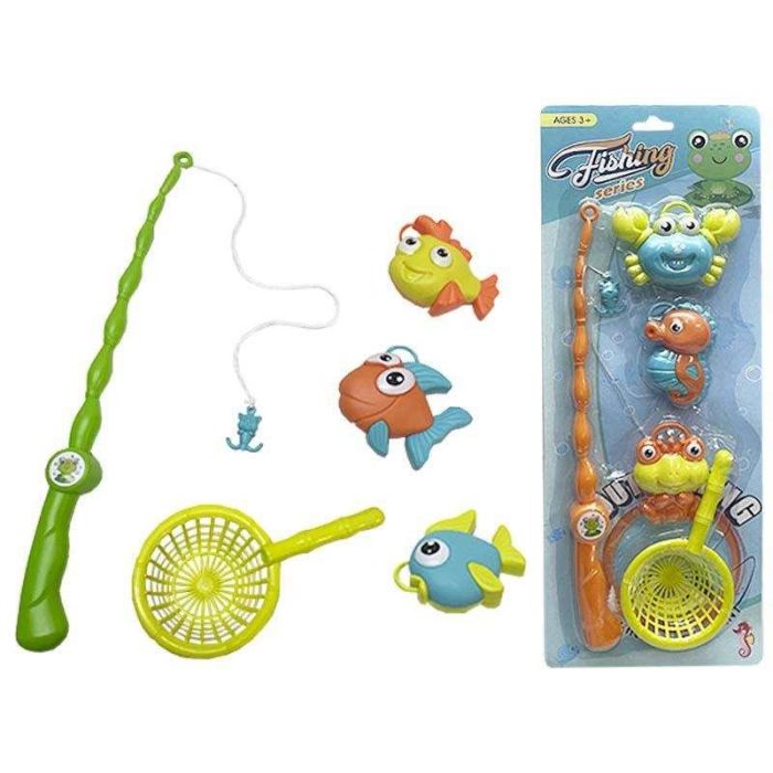Juego de pesca con salabre 17x46x3 cm 1 Juego de pesca con salabre 17x46x3 cm 1