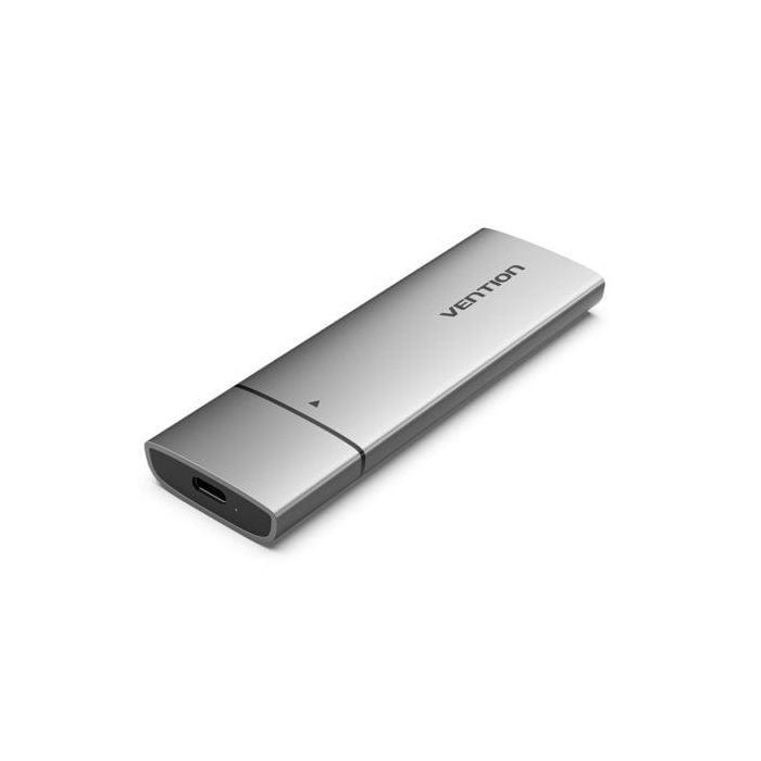 Vention KPGH0 Caja Externa para Disco SSD M.2 NVMe USB-C 3.1 Gen 2 10Gbps sin tornillos de Aluminio compatible 2230-2280 Gris