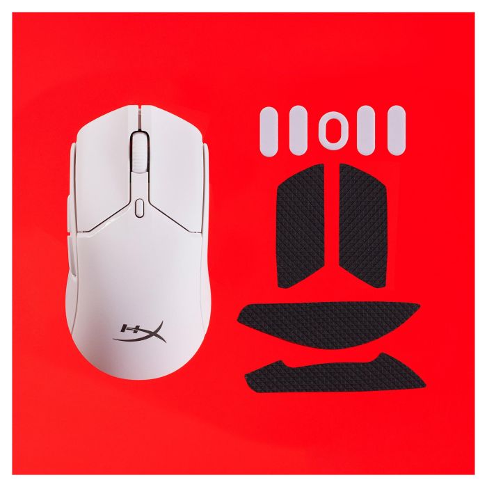 HyperX 7D389AA Ratón Gaming Inalámbrico Pulsefire Haste 2 Mini Blanco Ultraligero 60g Conexión Dual 2.4GHz/Bluetooth Sensor 26K PPP hasta 26000
