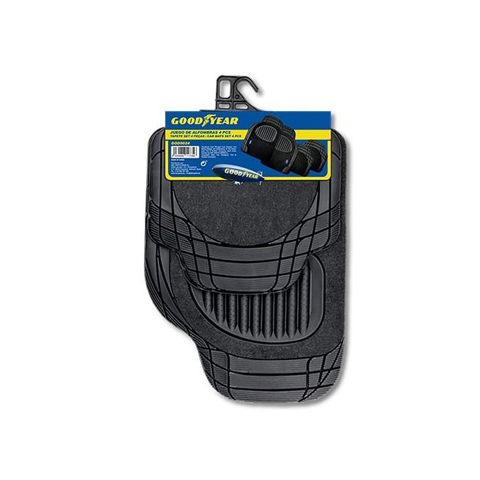 Set de Alfombrillas para Coche Goodyear GOD9024 Universal Negro (4 pcs) 3