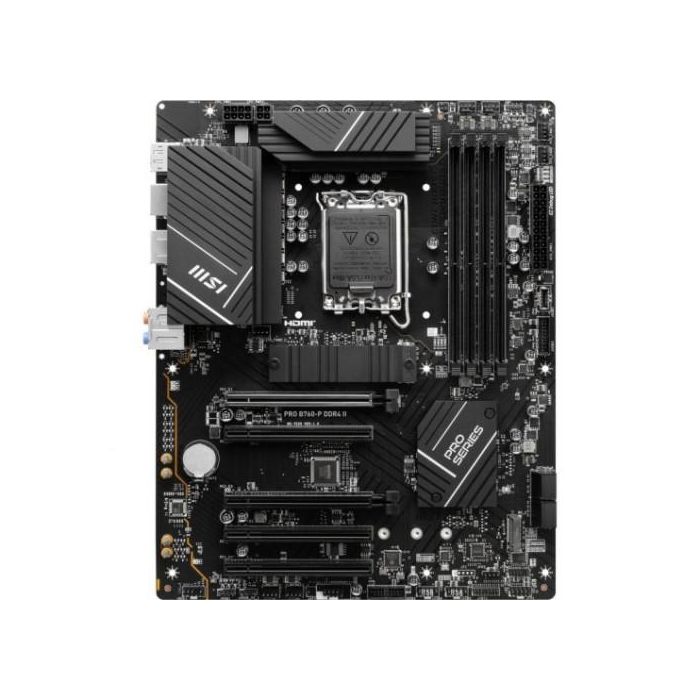 Placa MSI Pro B760-P Ddr4 Ii,Intel,1700,B760,4Ddr4,128Gb,Hdmi+Dp,4Sata+2M.2,4Usb 3.2+2Usb-C,2.5Gb,Atx 1 Placa MSI Pro B760-P Ddr4 Ii,Intel,1700,B760,4Ddr4,128Gb,Hdmi+Dp,4Sata+2M.2,4Usb 3.2+2Usb-C,2.5Gb,Atx 1