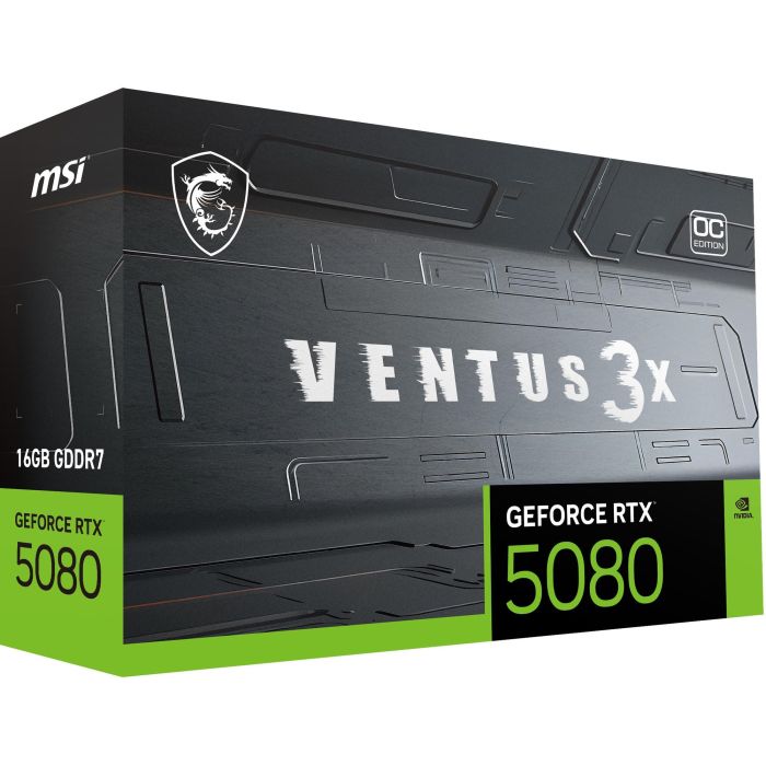 MSI GeForce RTX 5080 VENTUS 3X 16G OC PLUS Tarjeta Gráfica 16GB GDDR7 PCIe x16 5.0 912-V531-001 1